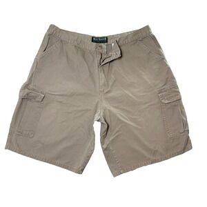 Men's Cargo Shorts Size 44 Khaki Work Casual Utility‎ Multi Pocket Silver Point